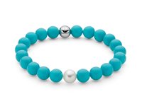 Bracciale Miluna Donna Terra E Mare in Argento Pasta di turchese PBR3661